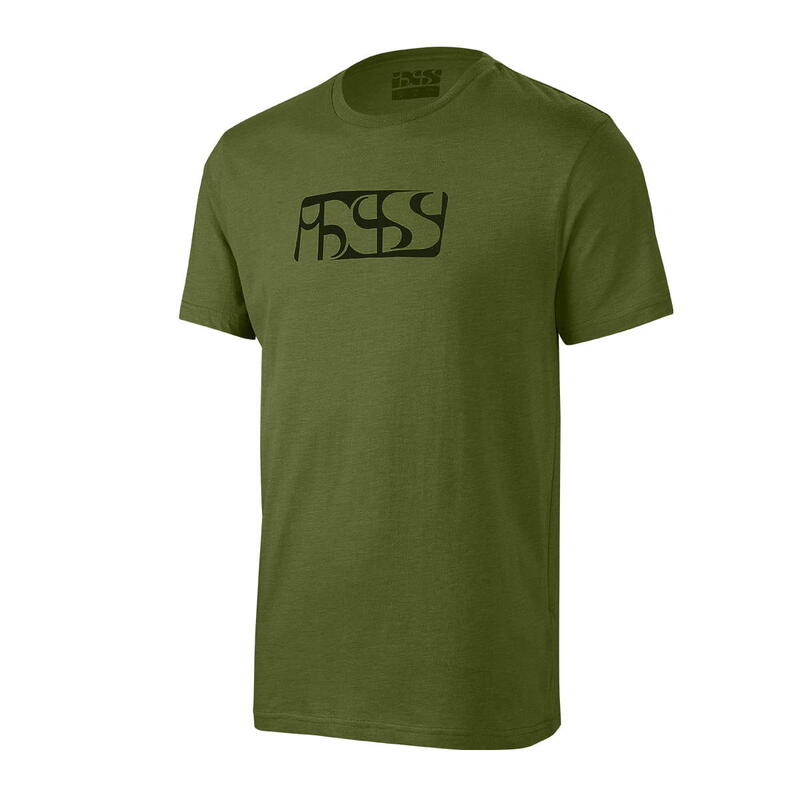 Merk t-shirt met iXS logo - Groen