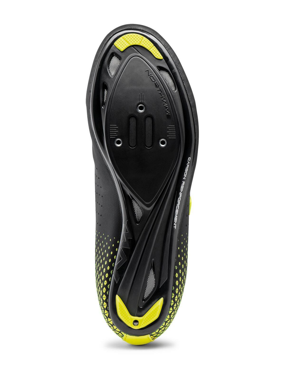 Chaussures Northwave CORE PLUS 2 Noir/Jaune Fluo 4/4