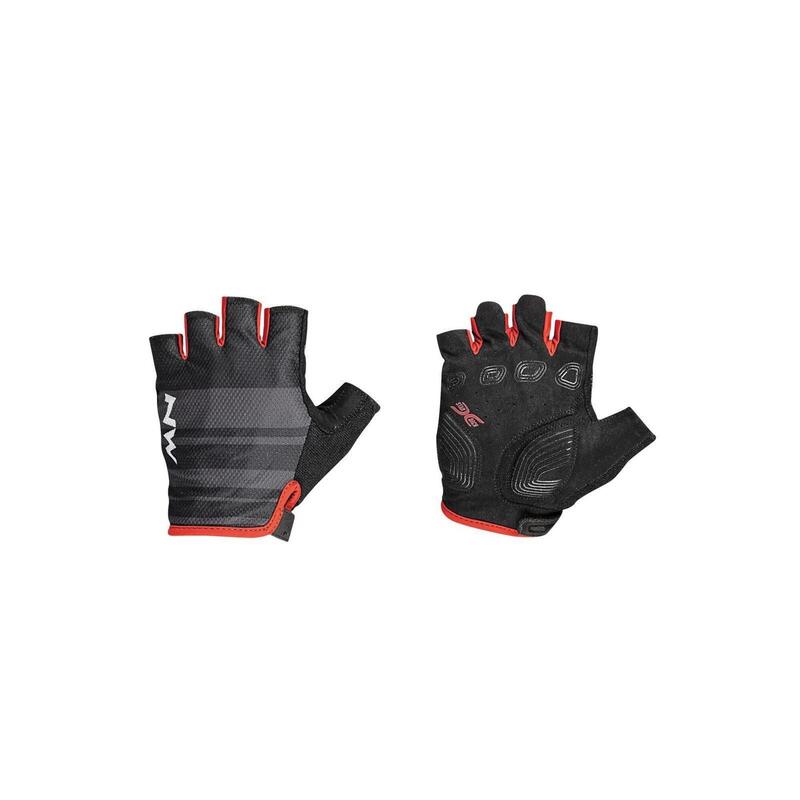 Rękawiczki rowerowe męskie NORTHWAVE ACTIVE Glove szaro czerwone