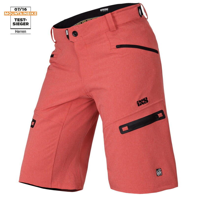 iXS Short Sever 6.1 BC - rouge fluo