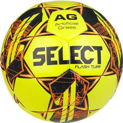 Select Flash Turf V23 Kunstrasenball - Gelb/Rot - Größe 4