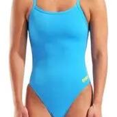Women's Challenge Back One-Piece Swimsuit with Open Back in Sky Blue