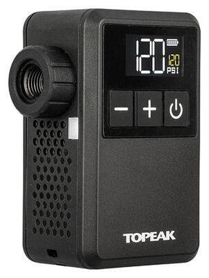Topeak e-booster digital mini-pomp (max. 120 psi) zwart