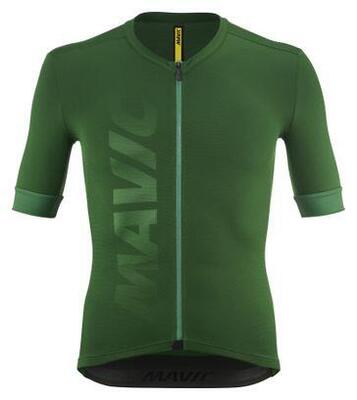 Mavic aksium herenfietsshirt met korte mouwen, groen