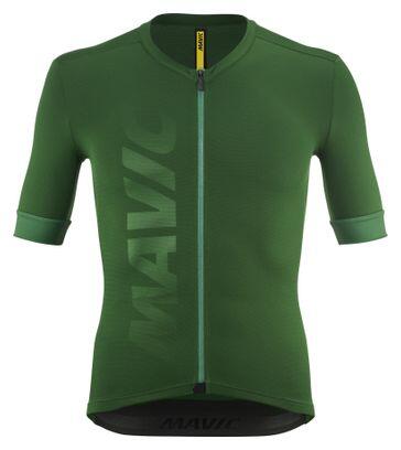 Maillot Manches Courtes Mavic Aksium Vert Homme