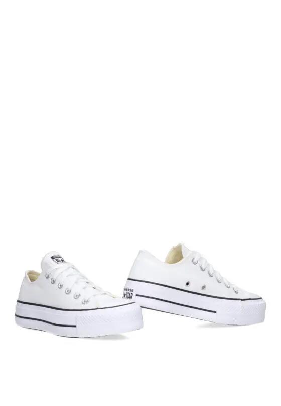 Converse All Star Chuck Taylor Platform White Sneakers 5/7