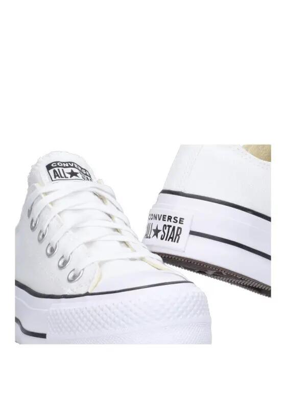 Converse All Star Chuck Taylor Platform White Sneakers 6/7