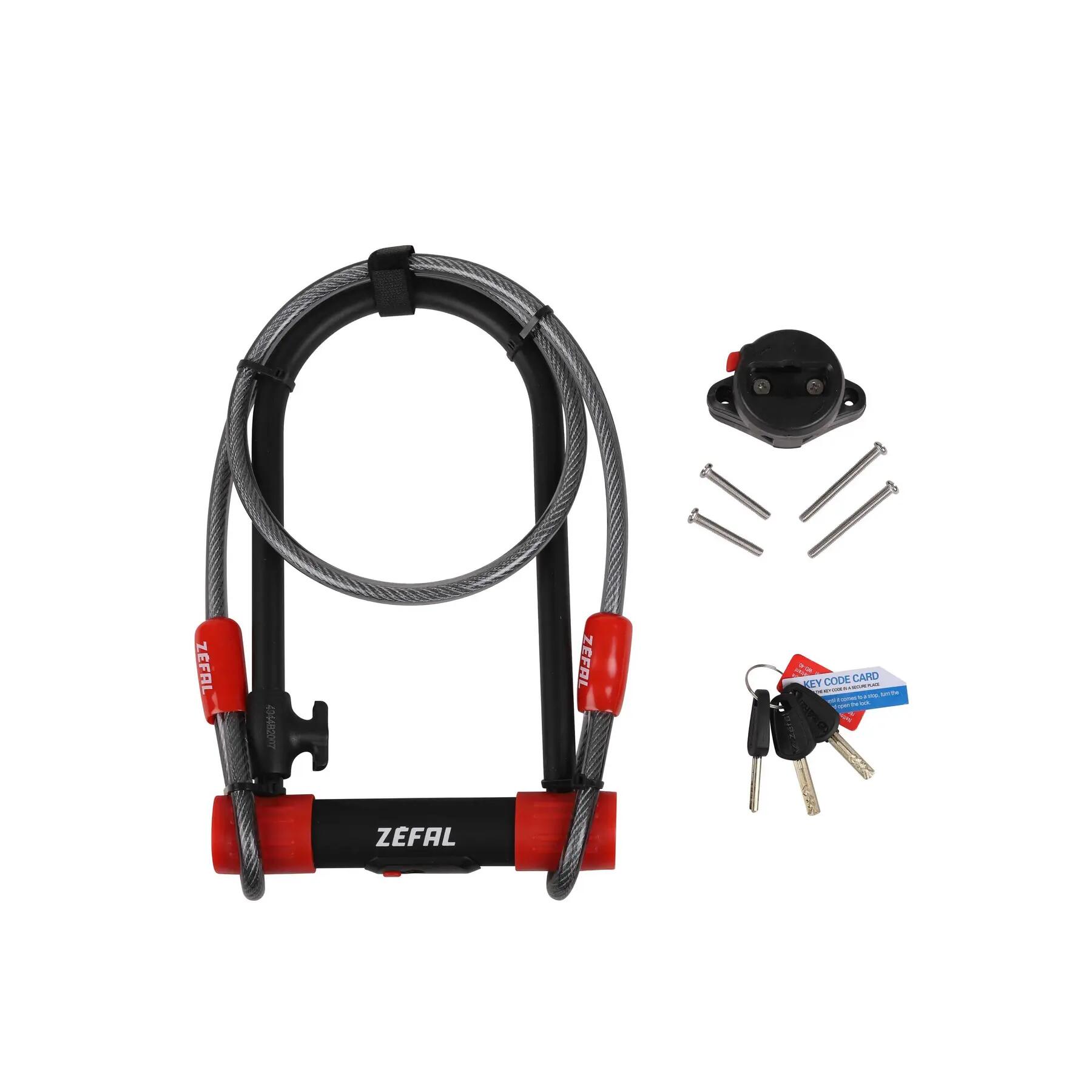 Antitheft u Zefal acier 13 mm + câble 10 mmx120 cm 5/7