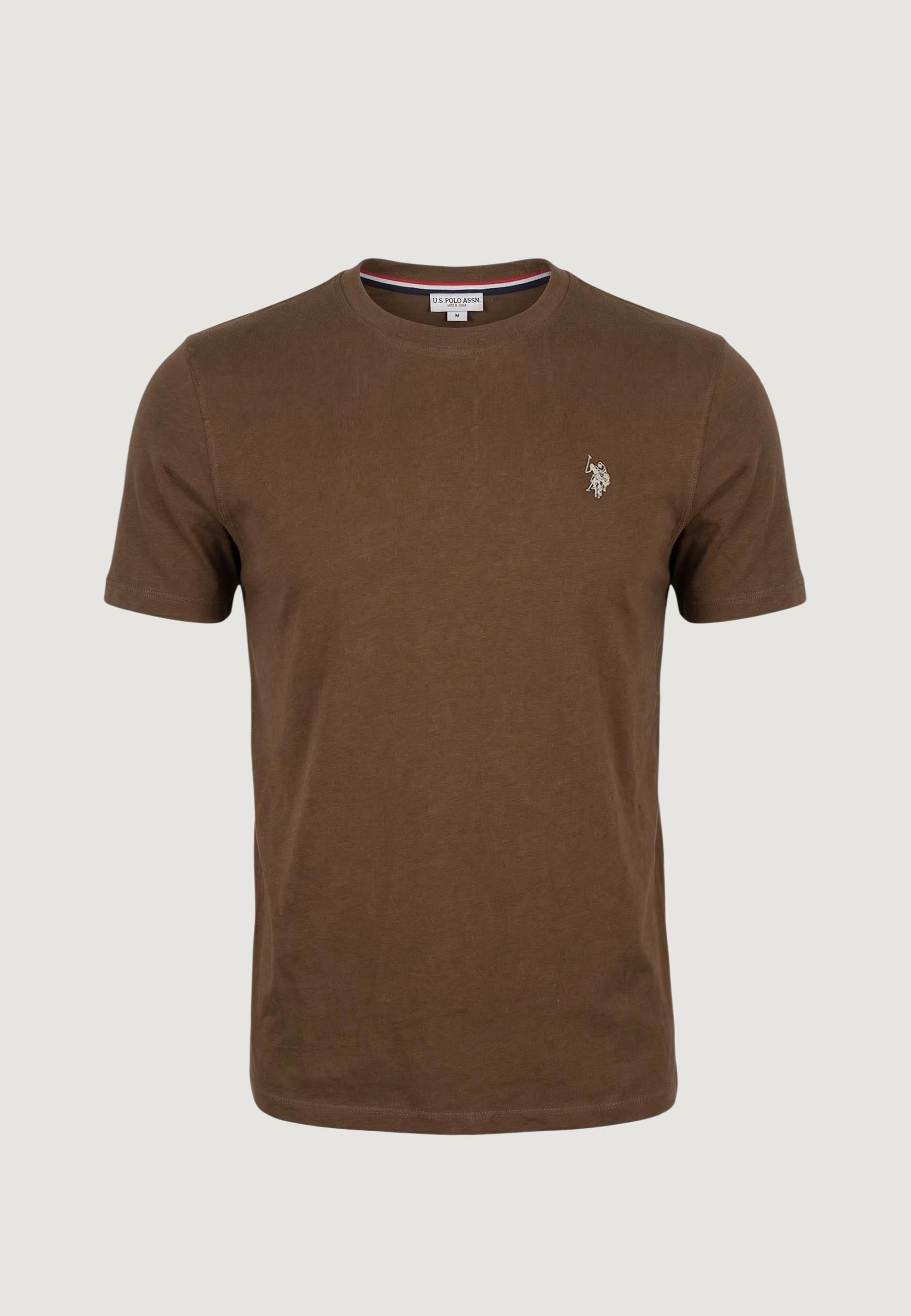 Crop top T-shirt MICK-BASIC HEREN Bruin 5/5