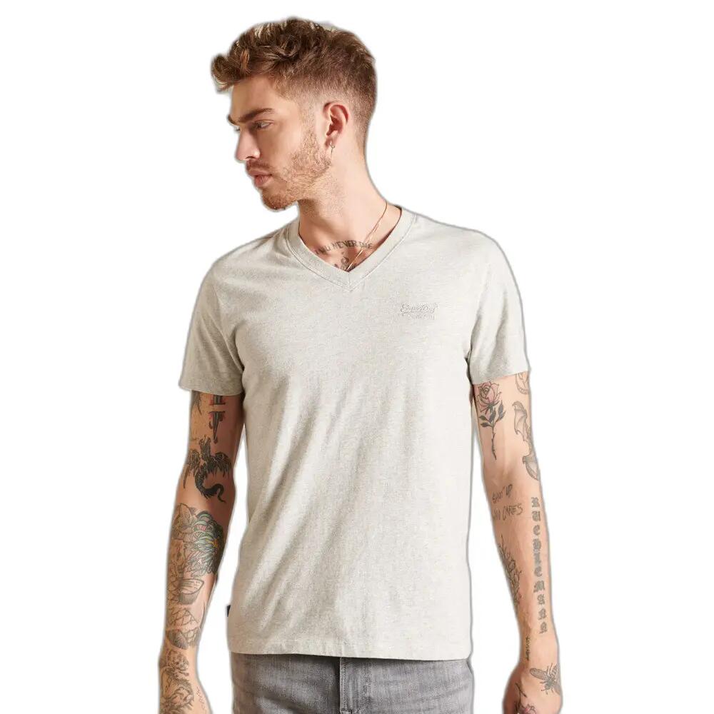 T-shirt à col V en coton bio Superdry Vintage Logo 2/6