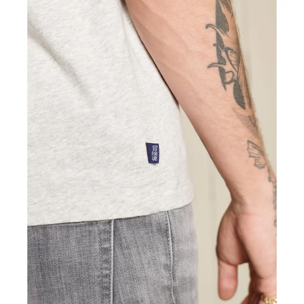 T-shirt à col V en coton bio Superdry Vintage Logo 5/6