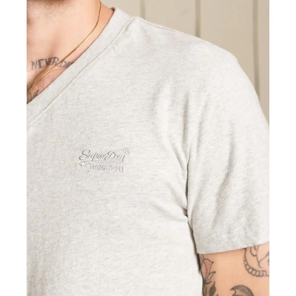 T-shirt à col V en coton bio Superdry Vintage Logo 4/6