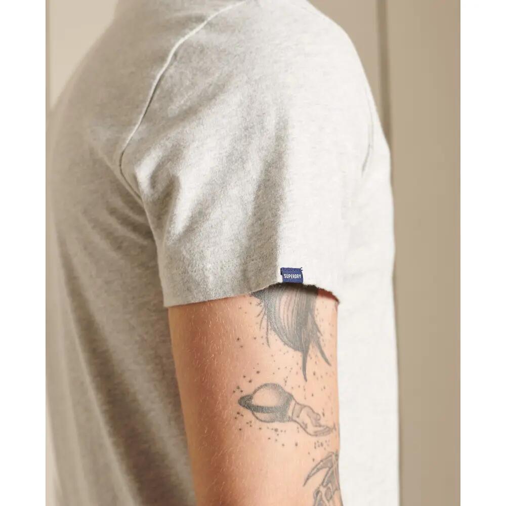 T-shirt à col V en coton bio Superdry Vintage Logo 6/6