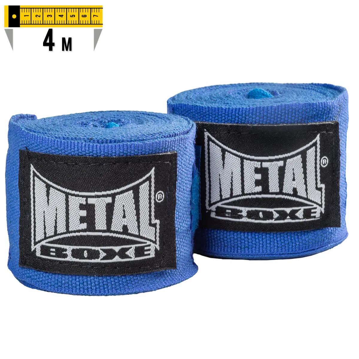 Metal Boxe Bandes De Boxe 2.50 Bleu 2/6