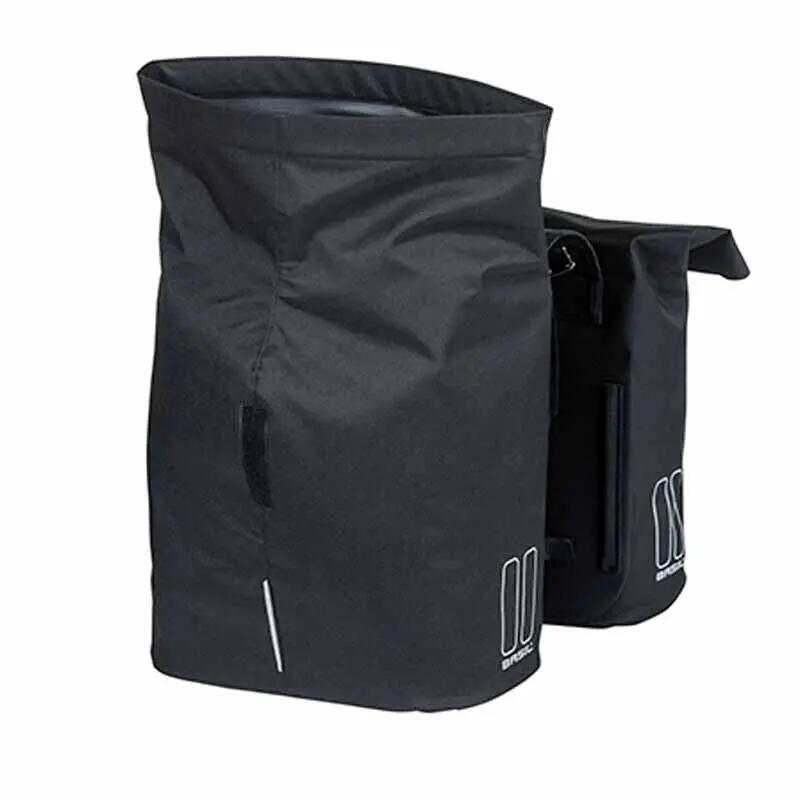 Sacoche de porte-bagages vélo réfléchissant avec scratch polyiester Basil City 2/7