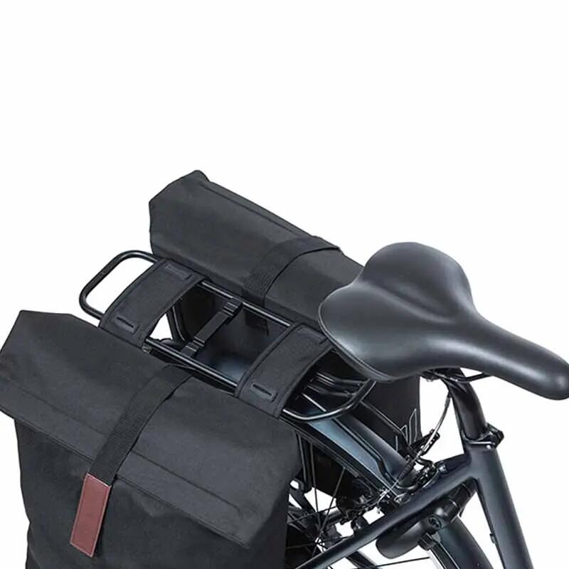 Sacoche de porte-bagages vélo réfléchissant avec scratch polyiester Basil City 3/7