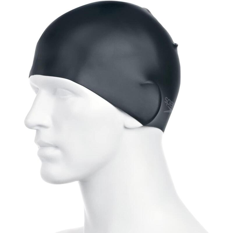 Speedo Badmuts Plain Moulded Silicone Zwart