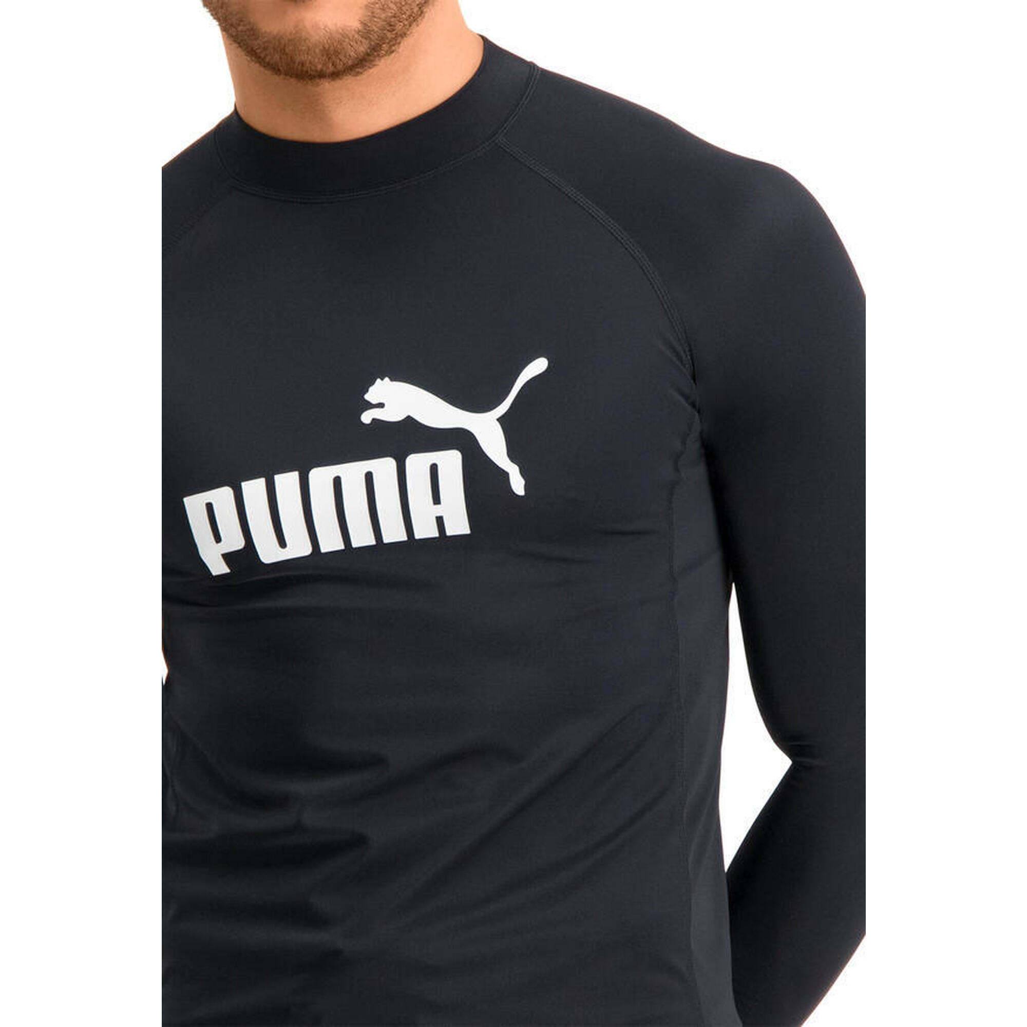 Bluza barbati Puma Swim Men Long Sleeve Rash Guard 1p, Negru