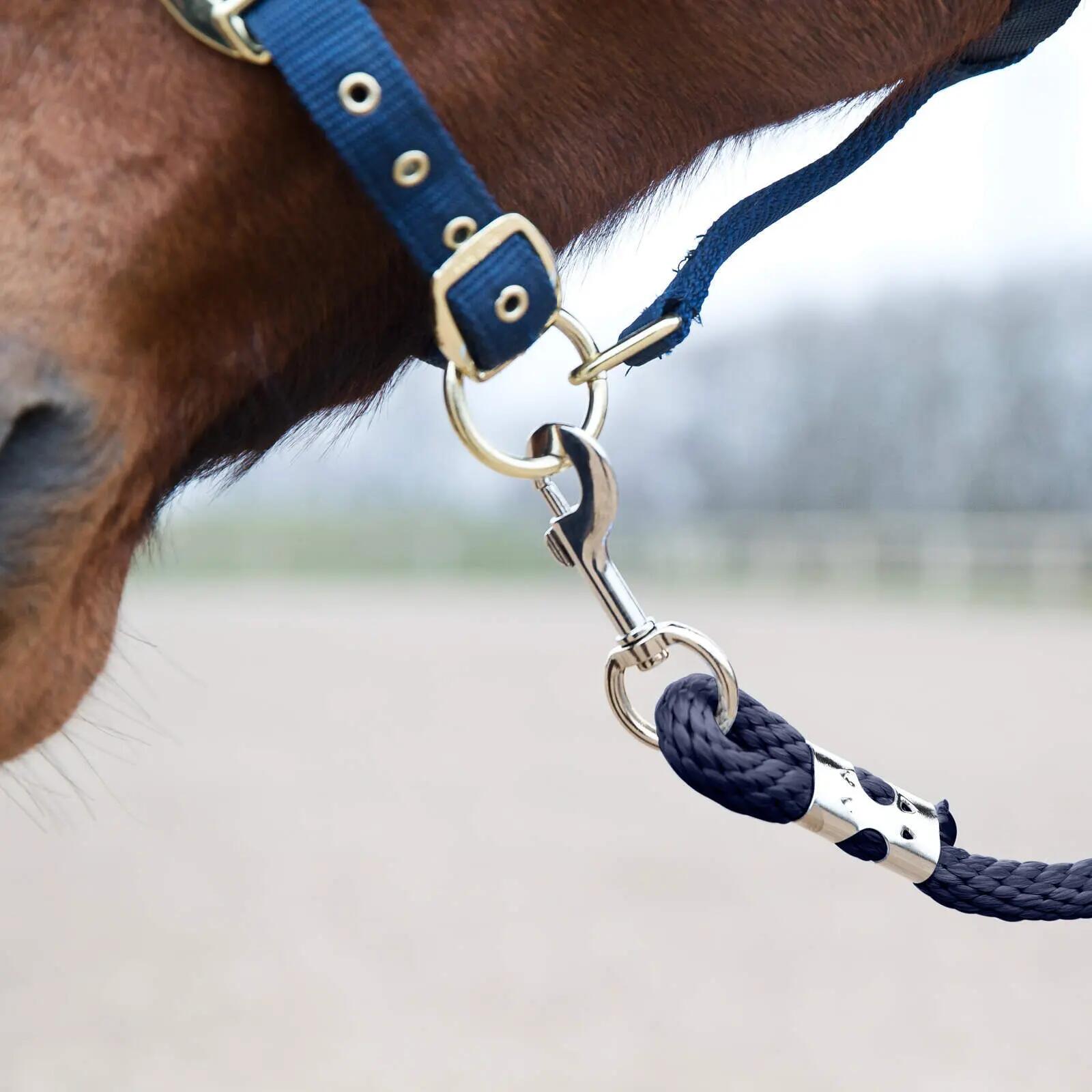 Lanyard with anti-panic carabiner for horses Horze 3/3