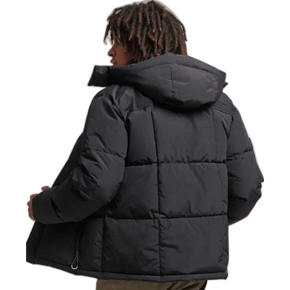 Daunenjacke mit Kapuze und Gittermuster Superdry 3/5