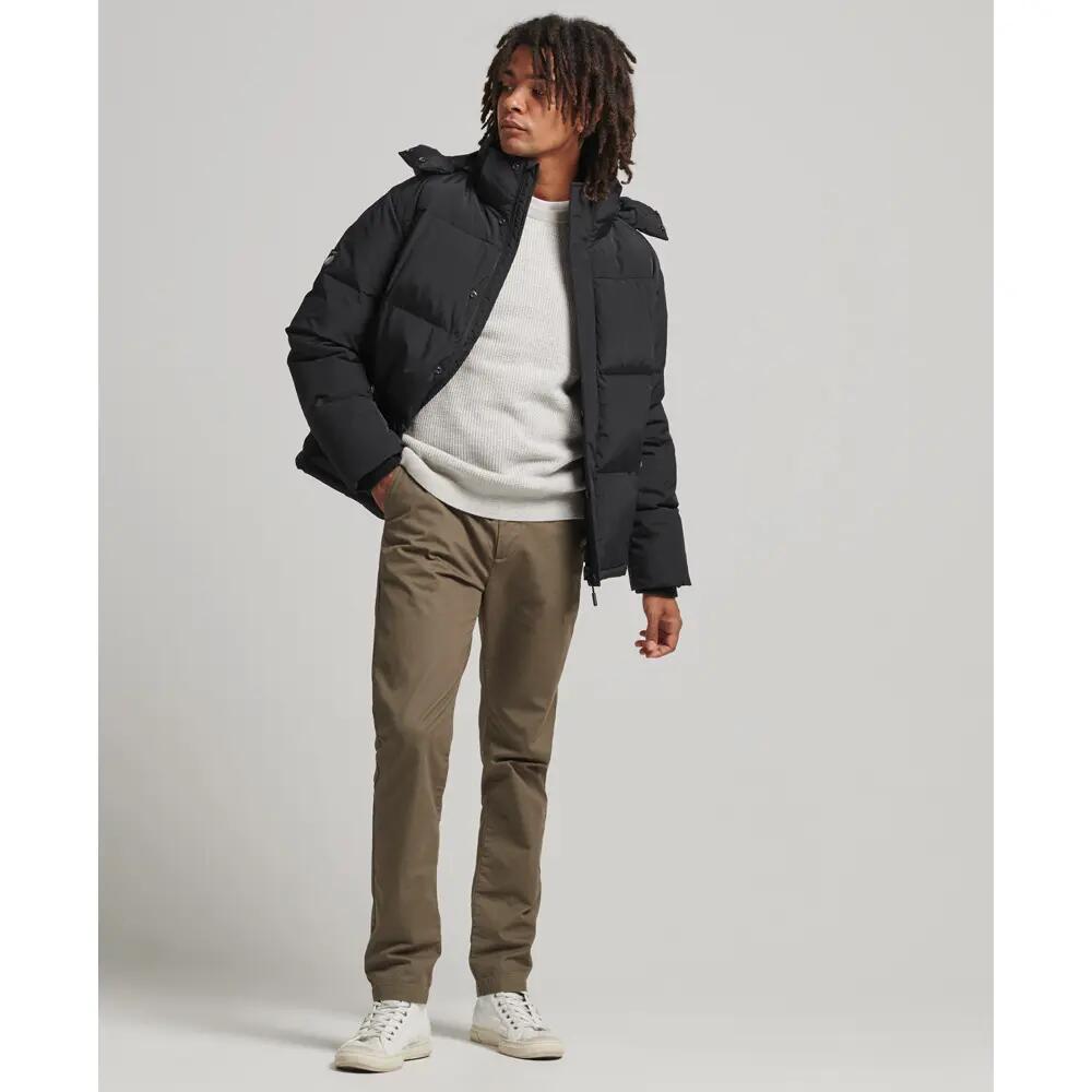 Daunenjacke mit Kapuze und Gittermuster Superdry 2/5