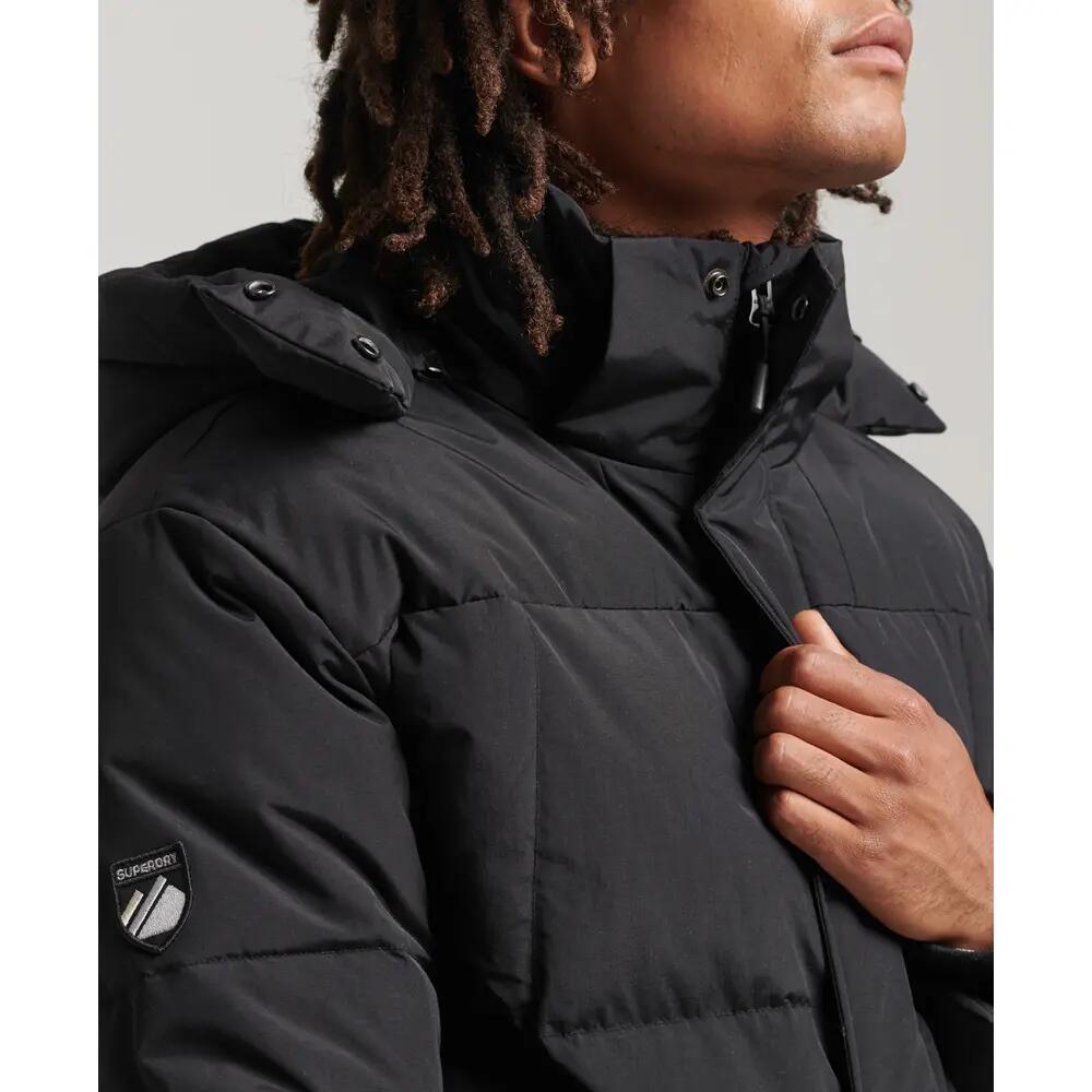 Daunenjacke mit Kapuze und Gittermuster Superdry 4/5