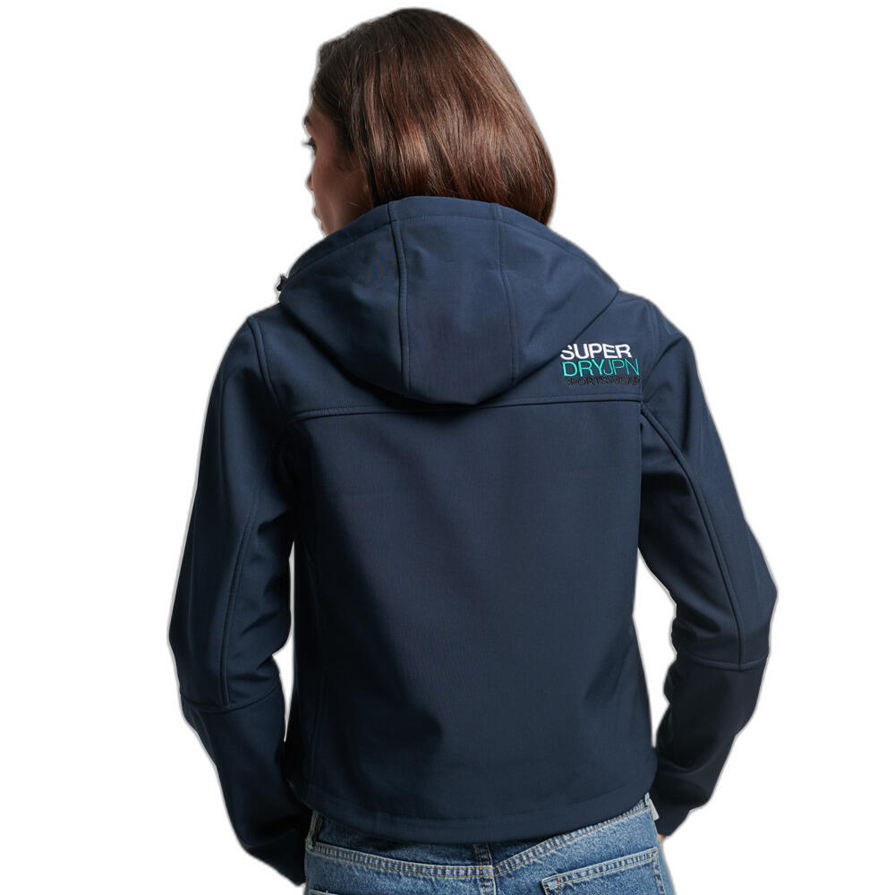 Dames softshell waterdichte jas met capuchon Superdry Code Trekker 3/6