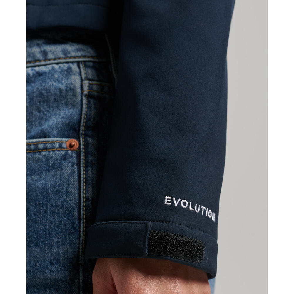 Dames softshell waterdichte jas met capuchon Superdry Code Trekker 5/6
