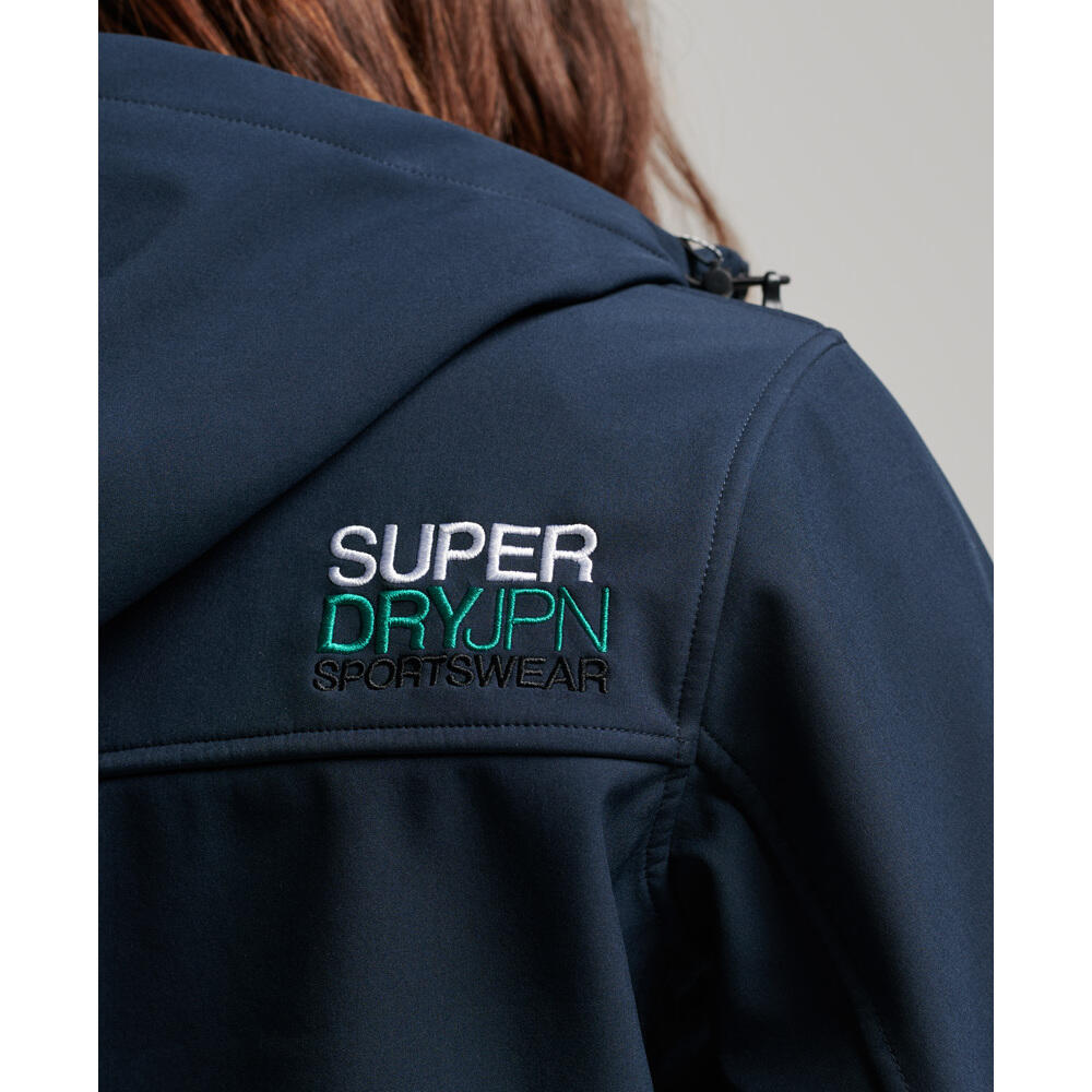 Dames softshell waterdichte jas met capuchon Superdry Code Trekker 6/6