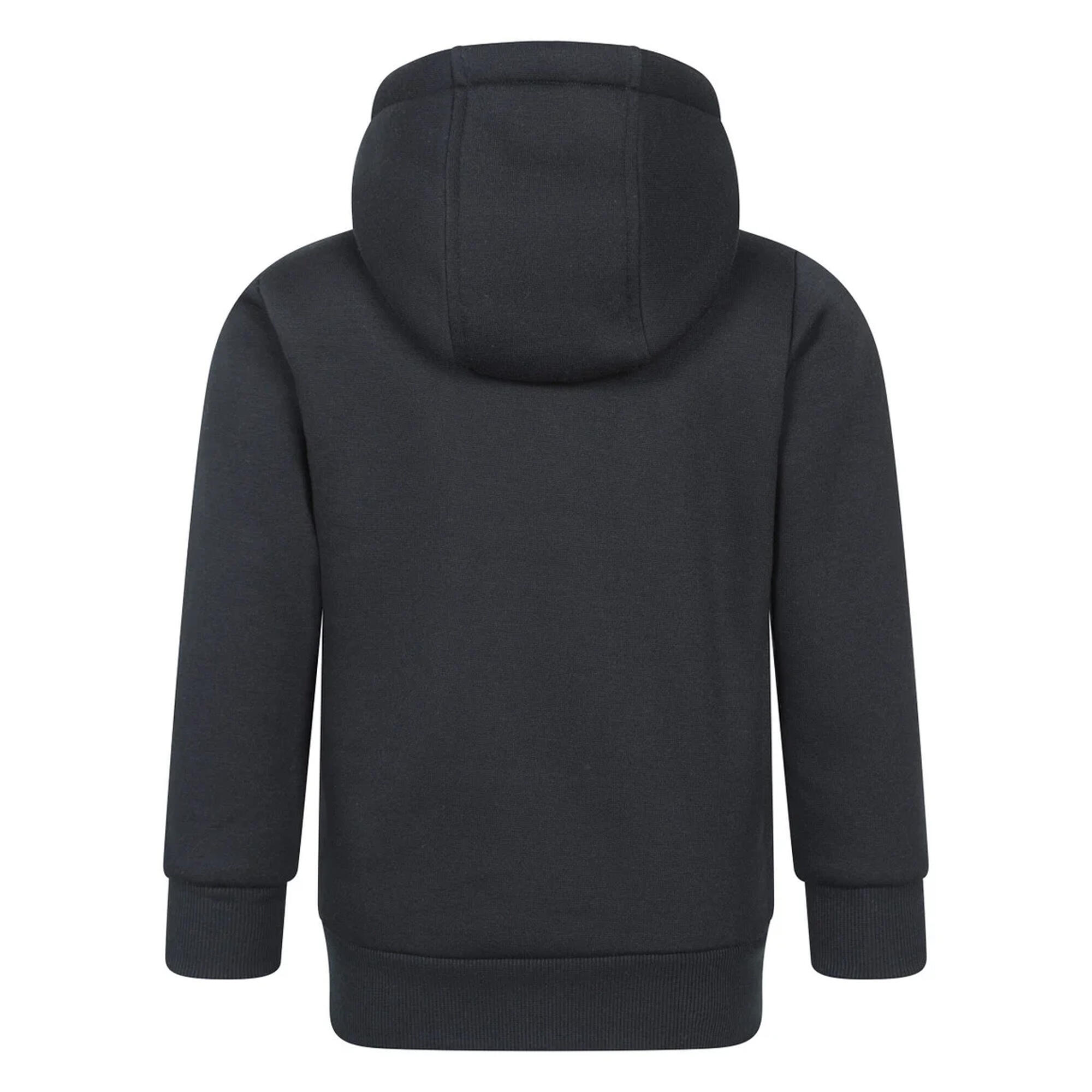 "Nordic II" Hoodie mit durchgehendem Reißverschluss für Kinder Schwarz 2/4