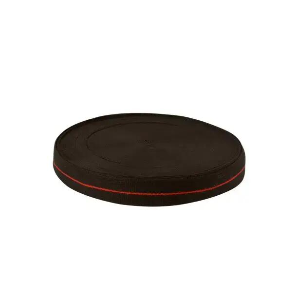 Brown belt roll with a red trim, 50 m Karate Sporti