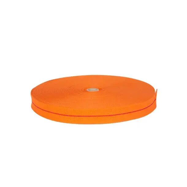 Orange belt roll with a red trim, 50 m Karate Sporti