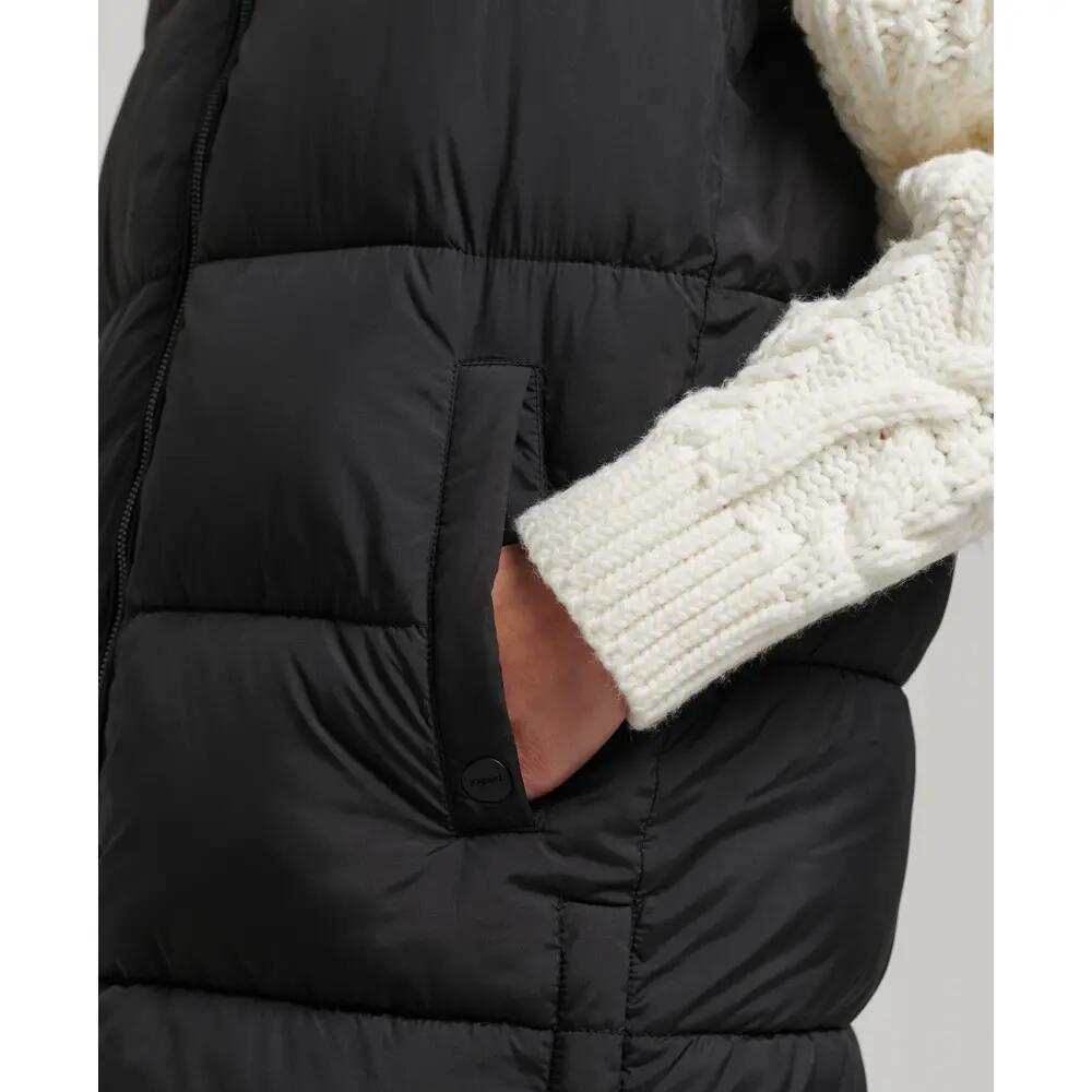 Doudoune longue sans manches capuche femme Superdry 5/6