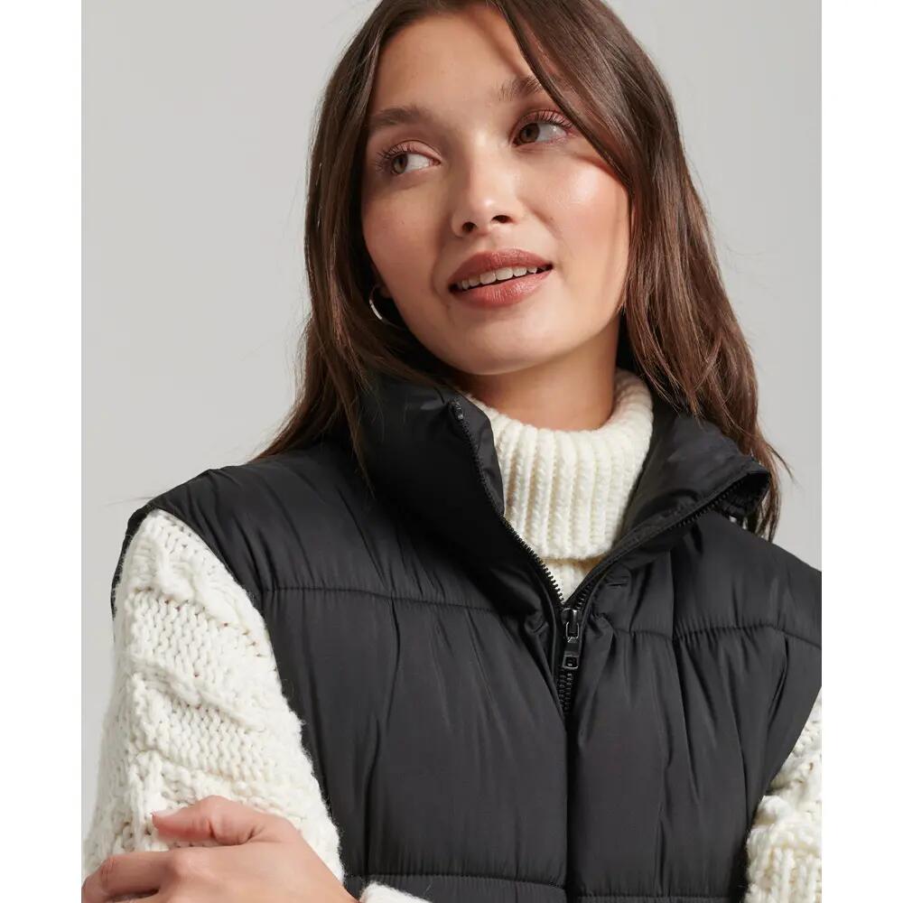 Doudoune longue sans manches capuche femme Superdry 4/6