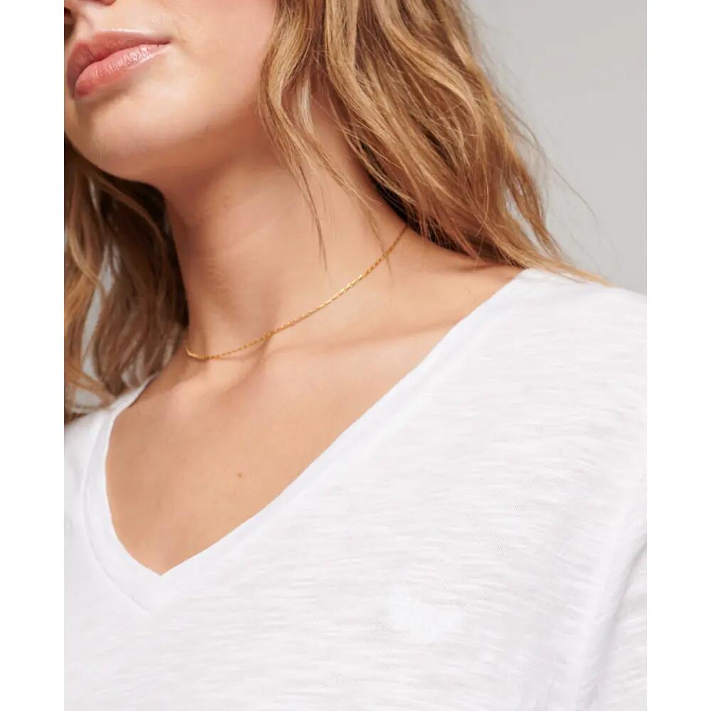 T-shirt col V brodé et flammé femme Superdry 3/3