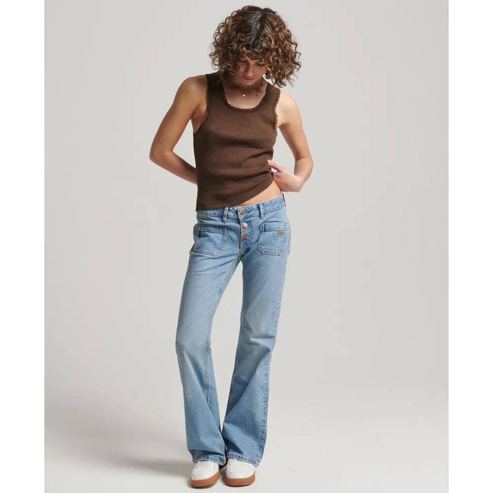 Débardeur avec liseré en dentelle femme Superdry 2/4