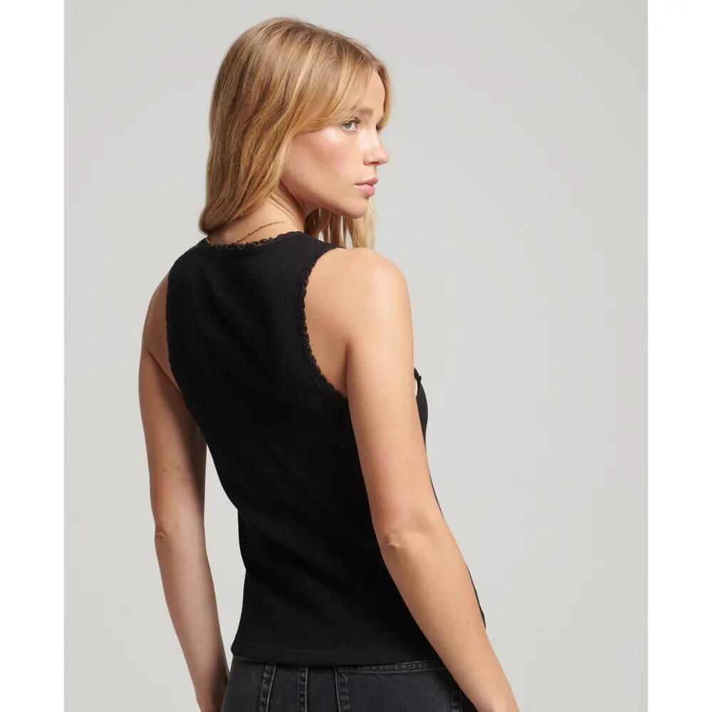 Tanktop mit Spitzenbordüre Frau Superdry 3/5