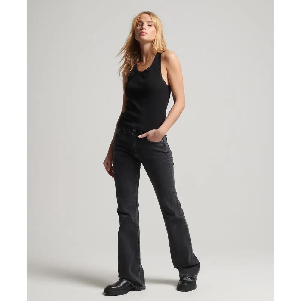 Tanktop mit Spitzenbordüre Frau Superdry 2/5
