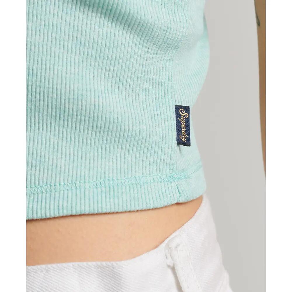Top Turquoise Femme Superdry Vintage Lace Cami 5/5