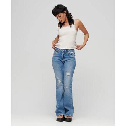 Tanktop aus Bio-Baumwolle mit Spitzenbordüre Frau Superdry Vintage