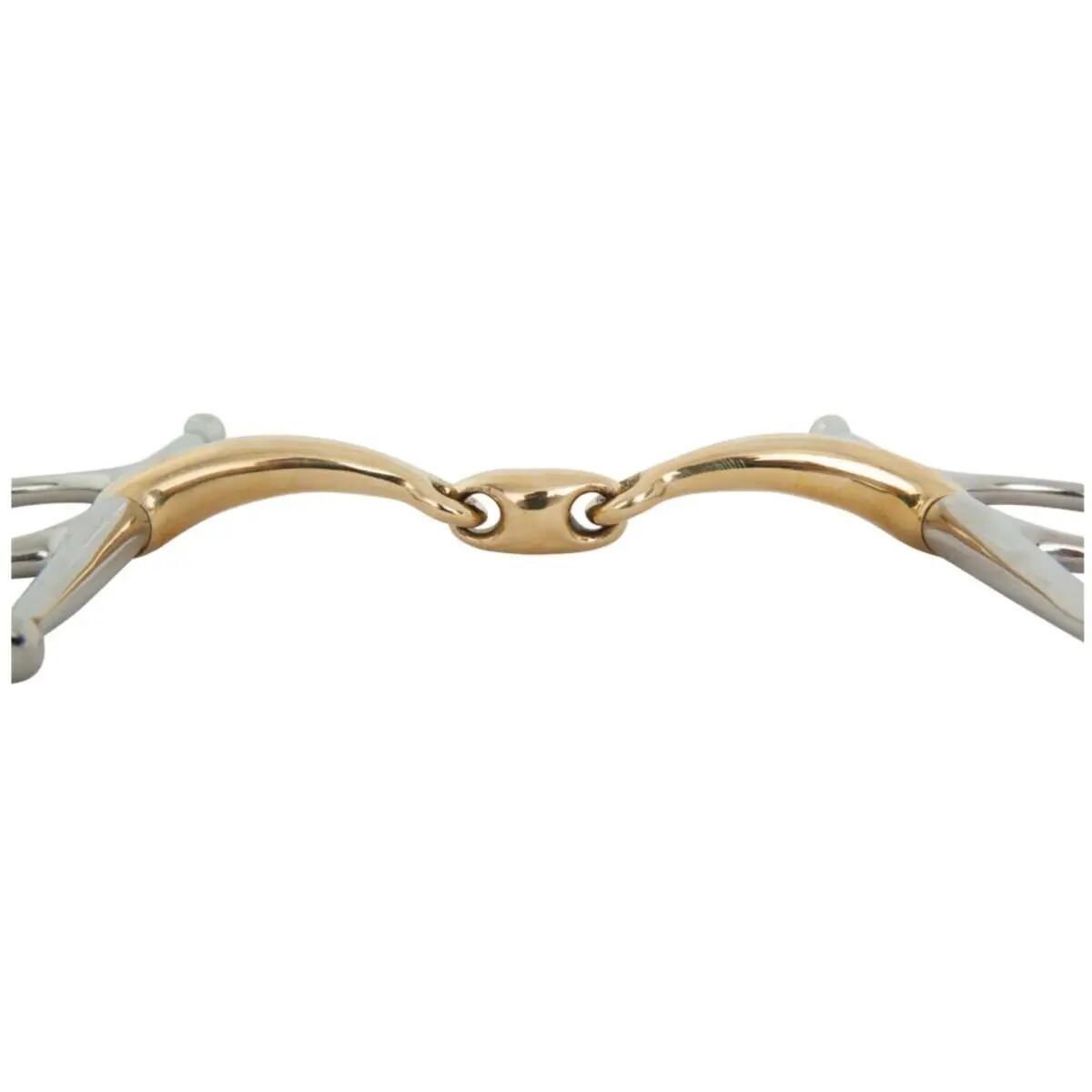 Bocado de aguja doble curvado para caballos BR Equitation 2/2