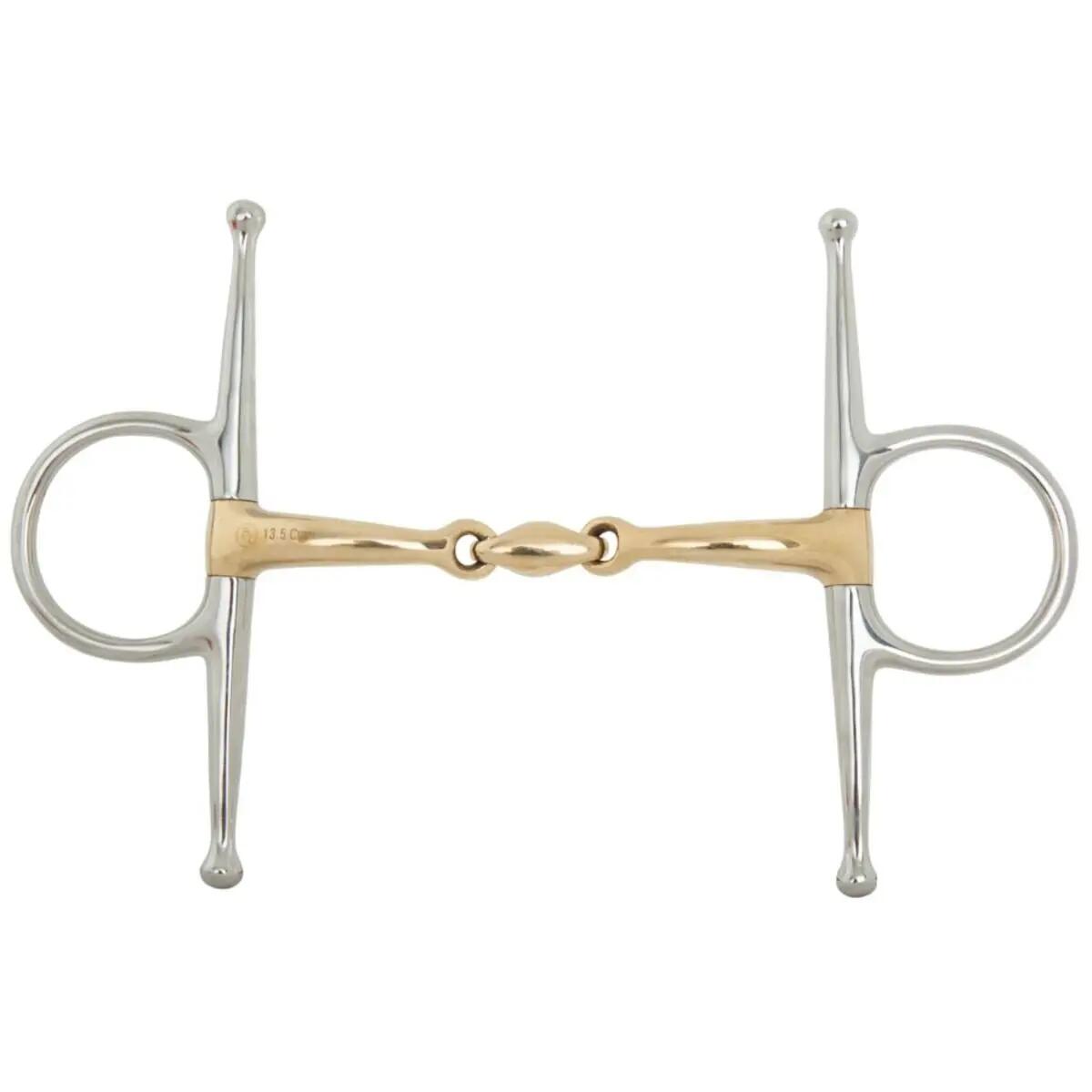 Bocado de aguja doble curvado para caballos BR Equitation 1/2
