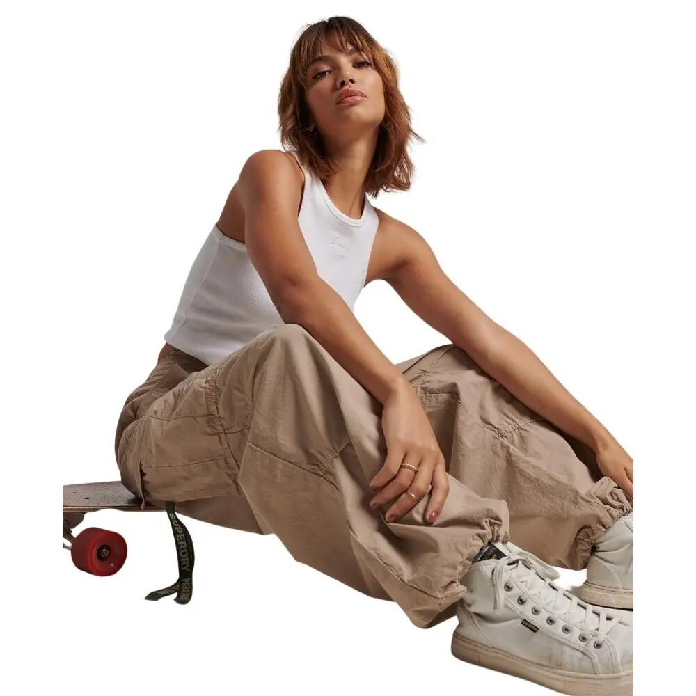 Women's baggy parachute Trousers Superdry