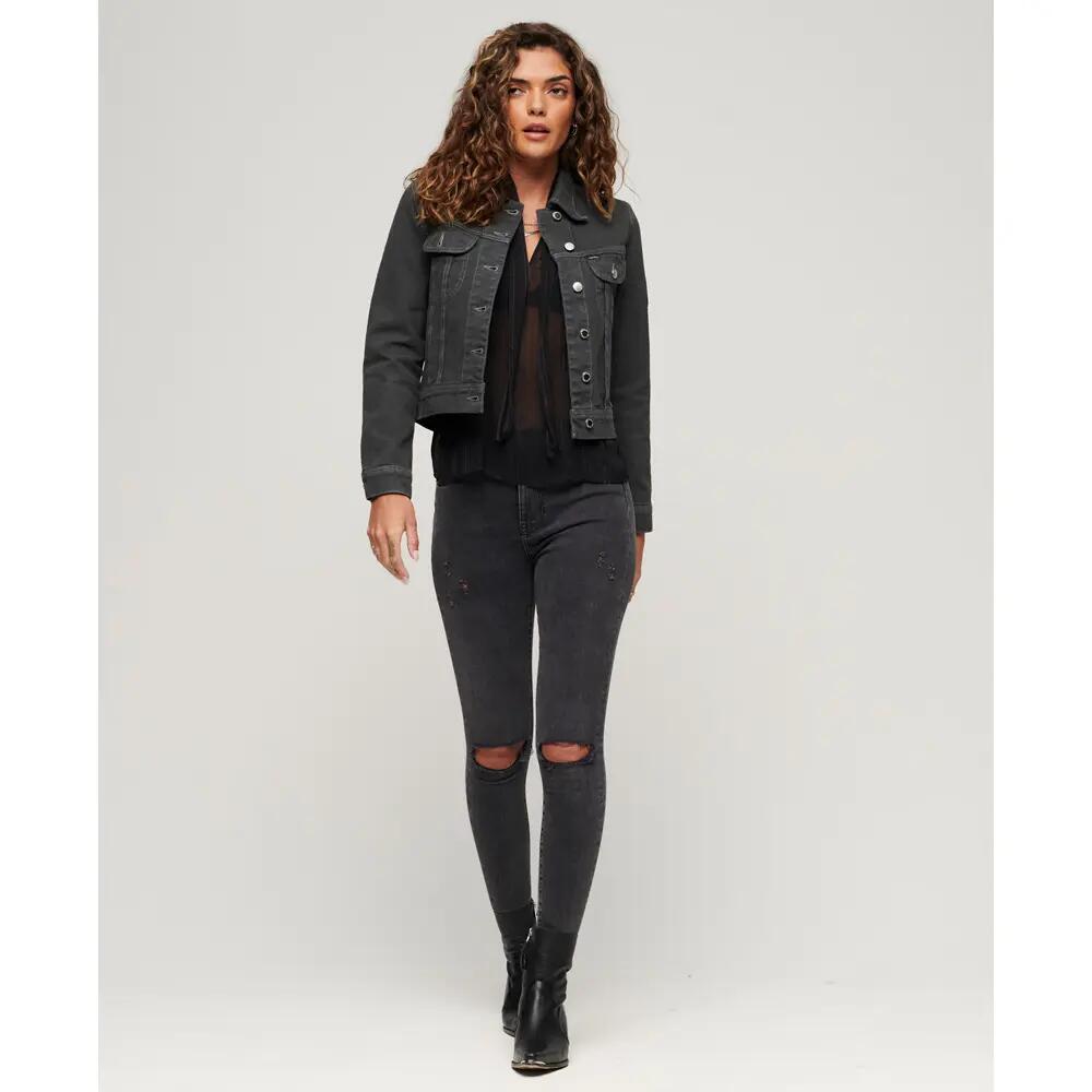 Veste en jean courte femme Superdry Workwear St Tropez 2/6