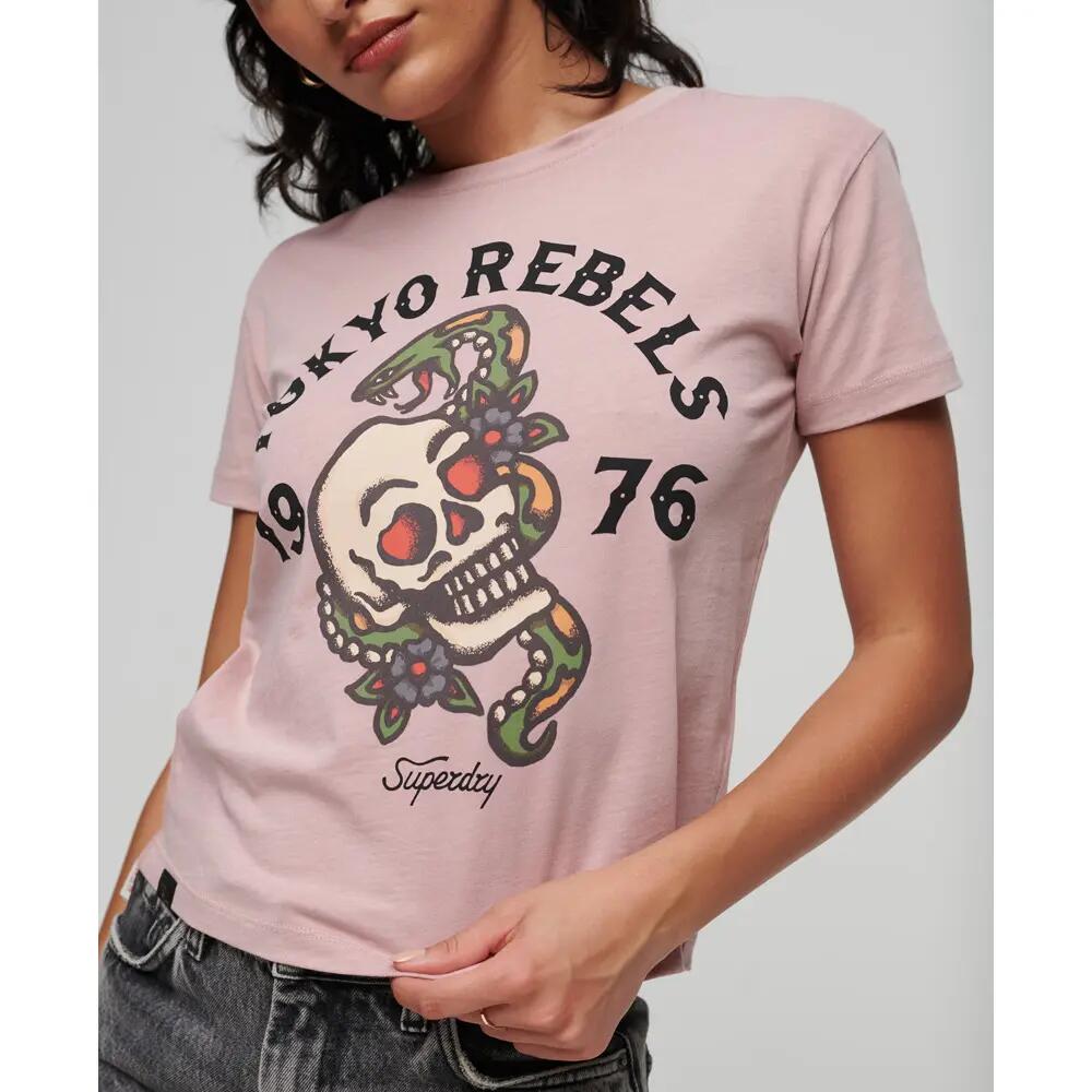 T-shirt années 90 femme Superdry Tattoo Graphic 2/3
