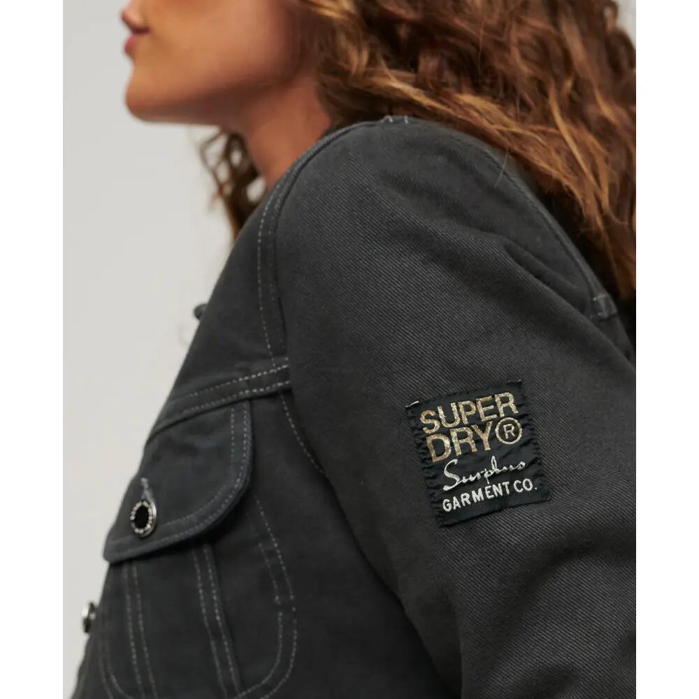 Veste en jean courte femme Superdry Workwear St Tropez 6/6