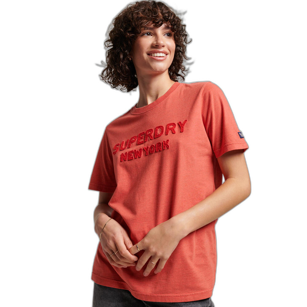 T-Shirt mit Motiv Frau Superdry Vintage Stack 1/4