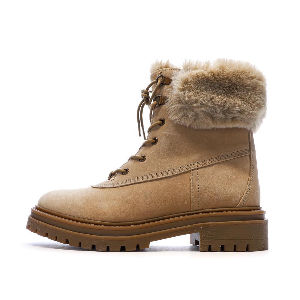 Geox Iridea T Bruine Enkellaarsjes voor Dames 1/7