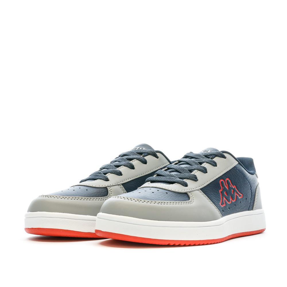 KAPPA Malone Jongens Sneakers Marineblauw/Grijs met Veters 7/7