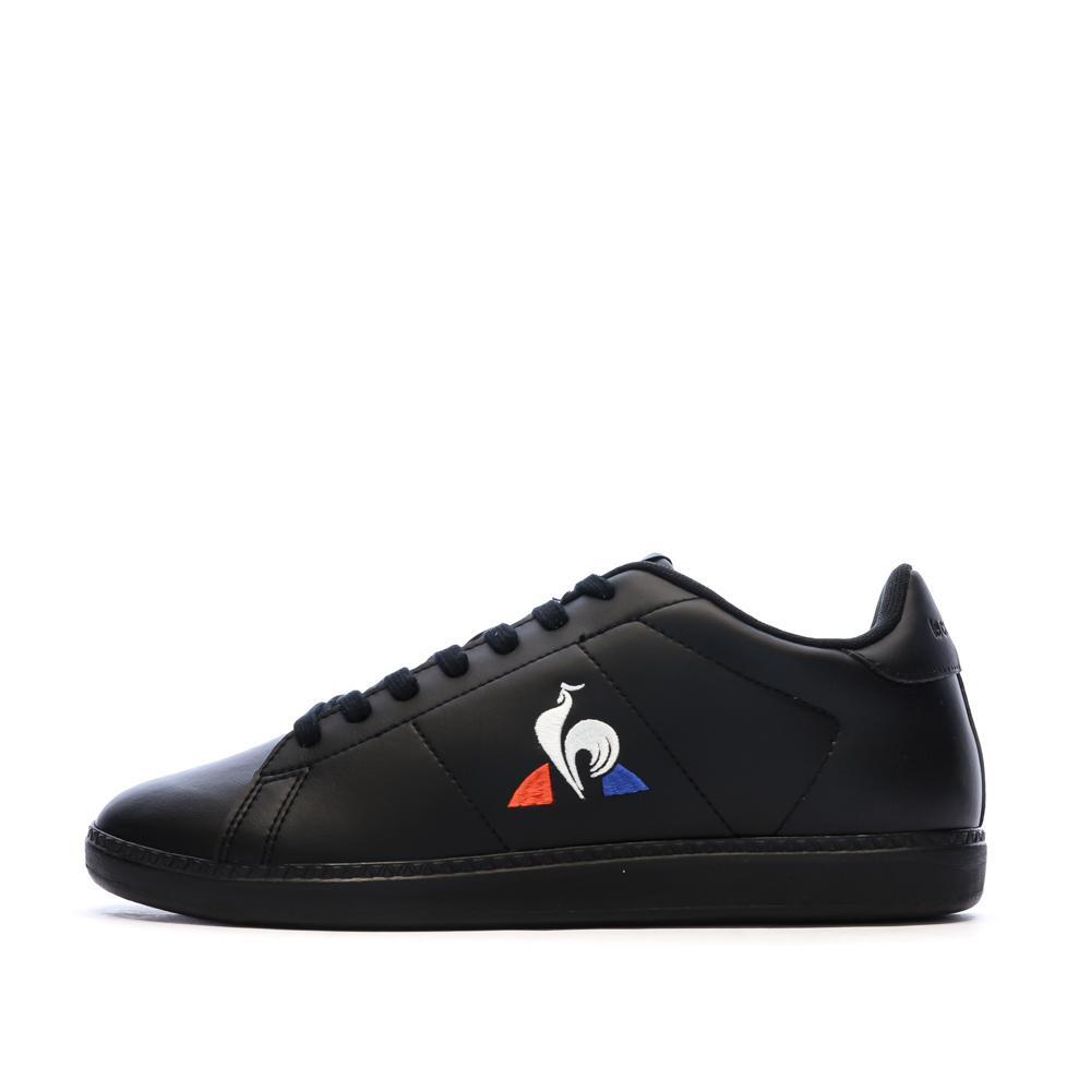 Men's Le Coq Sportif Courtset Black Trainers
